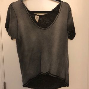 Free People Heather Gray T-Shirt